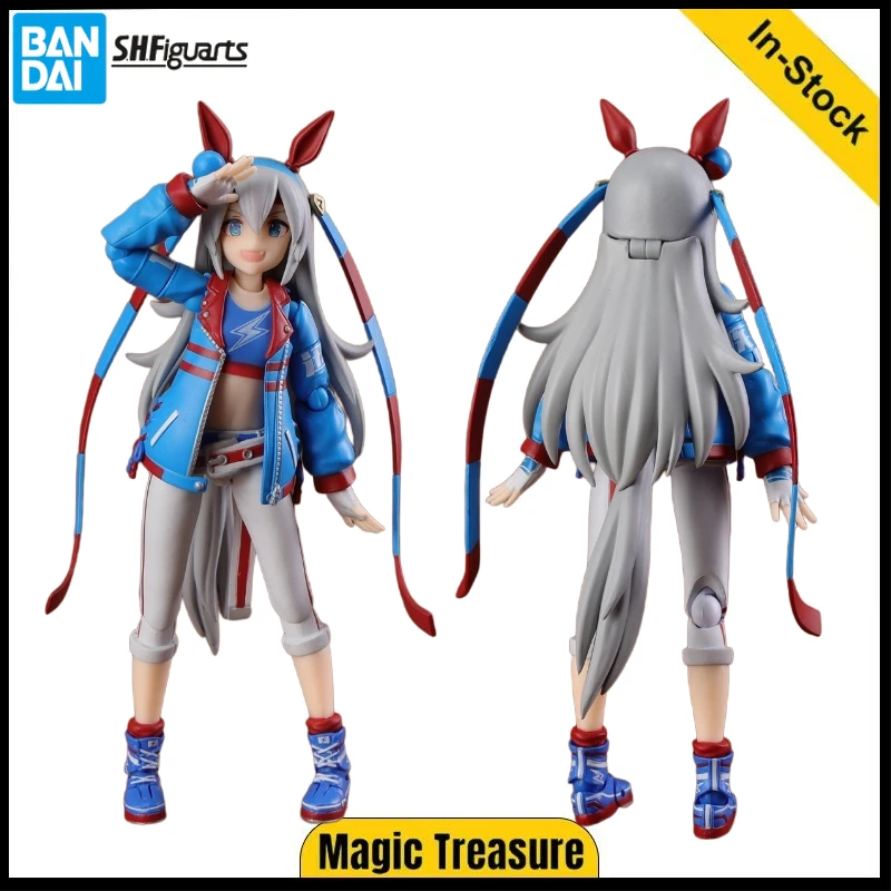 【มีสินค้าในสต็อก】BANDAI Soul Limited S.H.Figuarts ฟิกเกอร์อนิเมะ Jockey Girl Tamamo Cross ของสะสม ของขวัญ