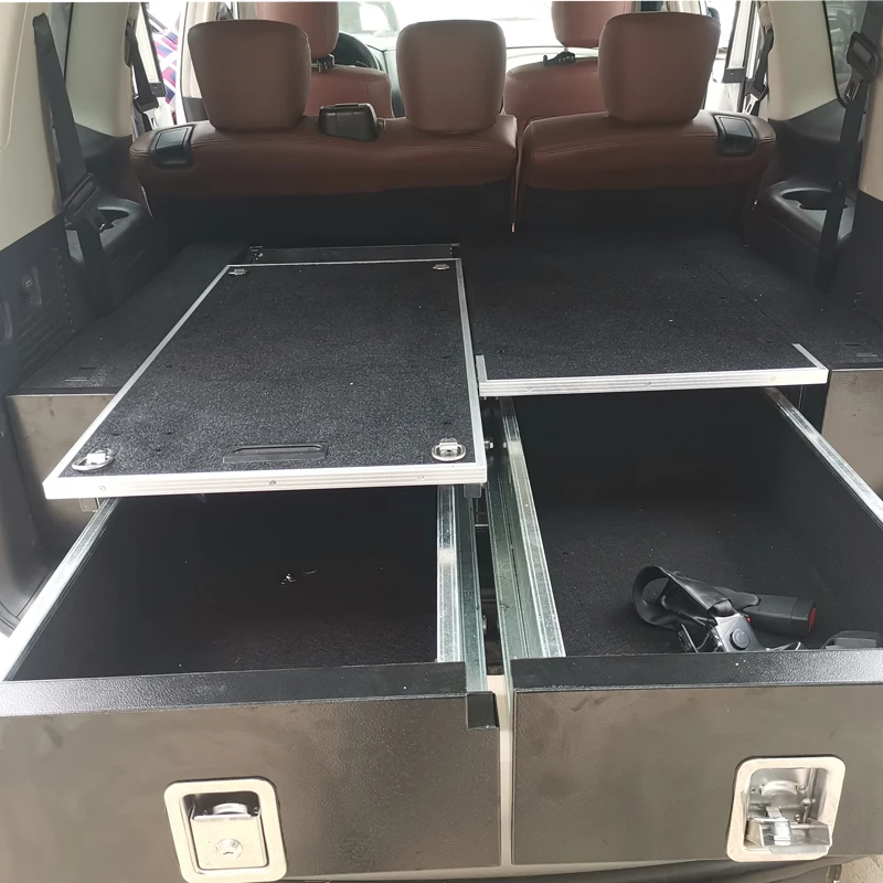Pickup Suv Offroad Outdoor Camping Truck Bed Storage Cargo Tool Box 4X4 4Wd Car Drawer System Rear Trunk Organizer Box