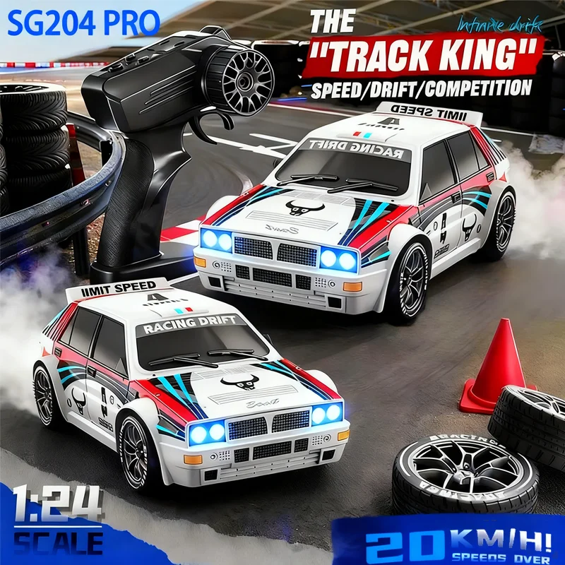 

SG204 PRO RC 1:24 Новый пульт дистанционного управления с полным приводом, гоночный автомобиль для дрифта, 20 км/ч, детские гоночные игрушки на день рождения, маленькие подарки