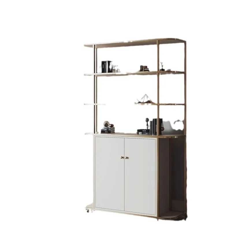 Bookshelf Creative Metal Stainless Steel Multi-layer Bogu Frame Display Cabinet Modern