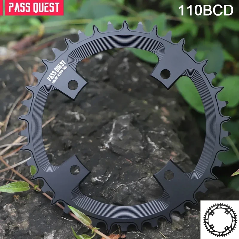 

PASS QUEST F110BCD Узкая широкая звездочка 36T-52T Круглая звездочка для шоссейного велосипеда подходит для шатунов FSA Gossamer Аксессуары для велосипеда