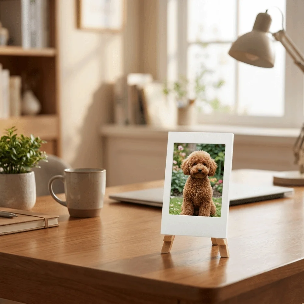 Specimen Holder Plastic 3D Printed Mini Photo Frame Minimalist Decorative Picture Frame Ornaments Postcard Display Rack Bedroom