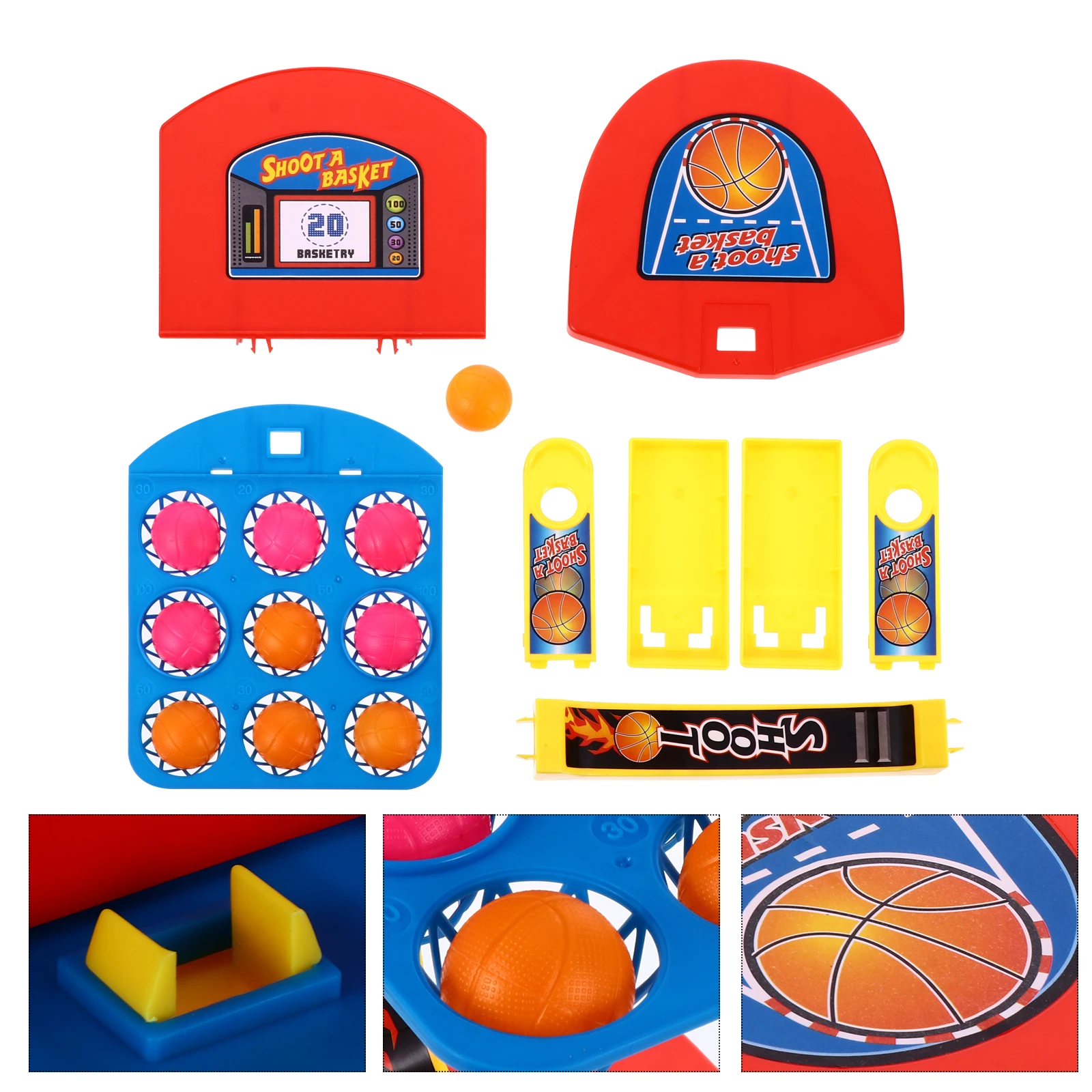 1 conjunto 1 conjunto crianças basquete jogo de mesa plástico educacional para aprendizagem precoce jogo esportivo interativo brinquedo design colorido