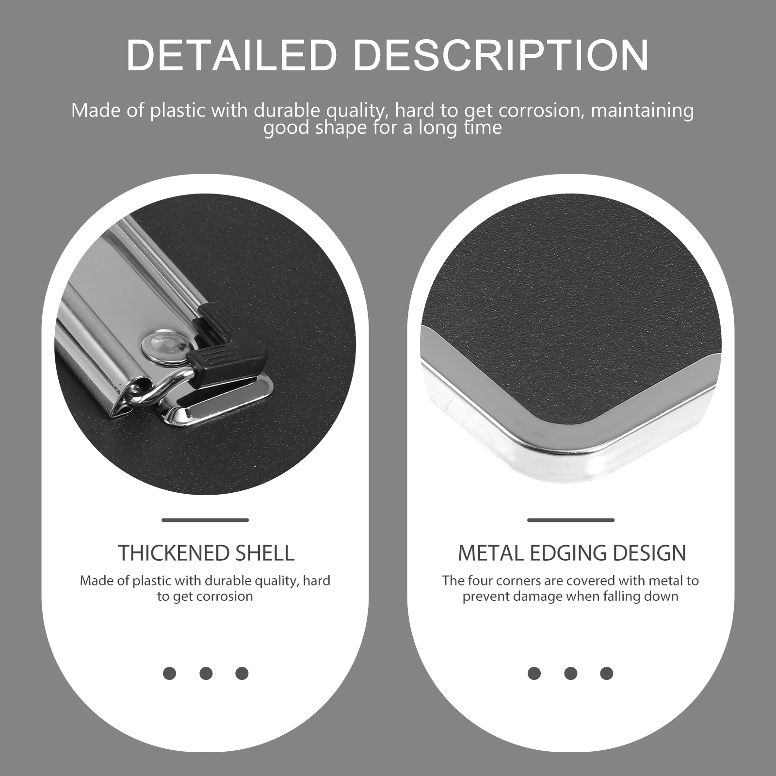 

2pcs Plastic Sketch Clipboard Drawing Writing Art Student Travel Lightweight Portable Large Surface High Strength