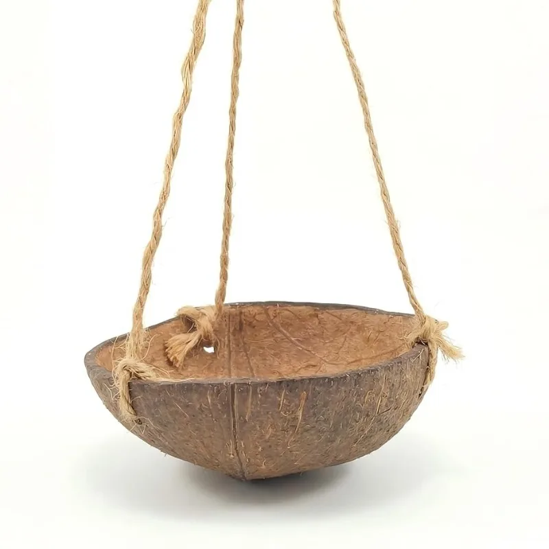 

Natural Coconut Shell Hammock Hideout for Lizard Chameleon Gecko Bearded Dragon Amphibian Reptile Resting Shelter Hut