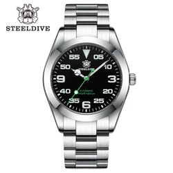 STEELDIVE Brand SD1934K 39mm Stainless Steel Case 300M Waterproof BGW9 Blue Luminous NH35 Automatic Mens Dive Watch Reloj