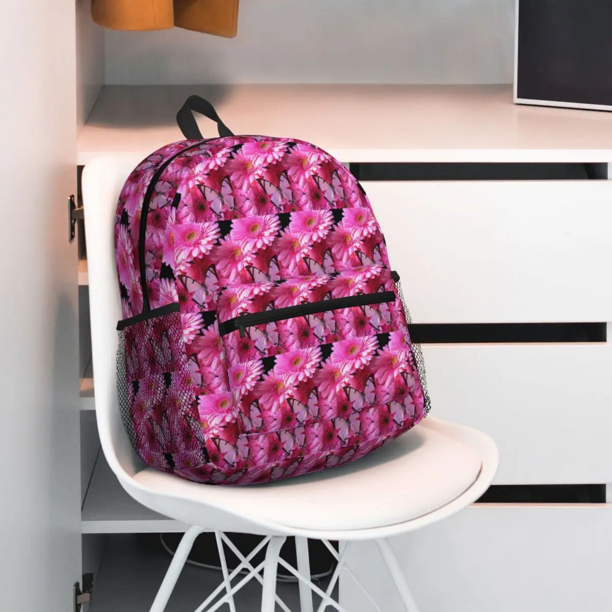 

Butterfly Student Backpack School Bag Hiking Travel Daypack for Boys Girls Fashion Bookbag Shoulder Bags