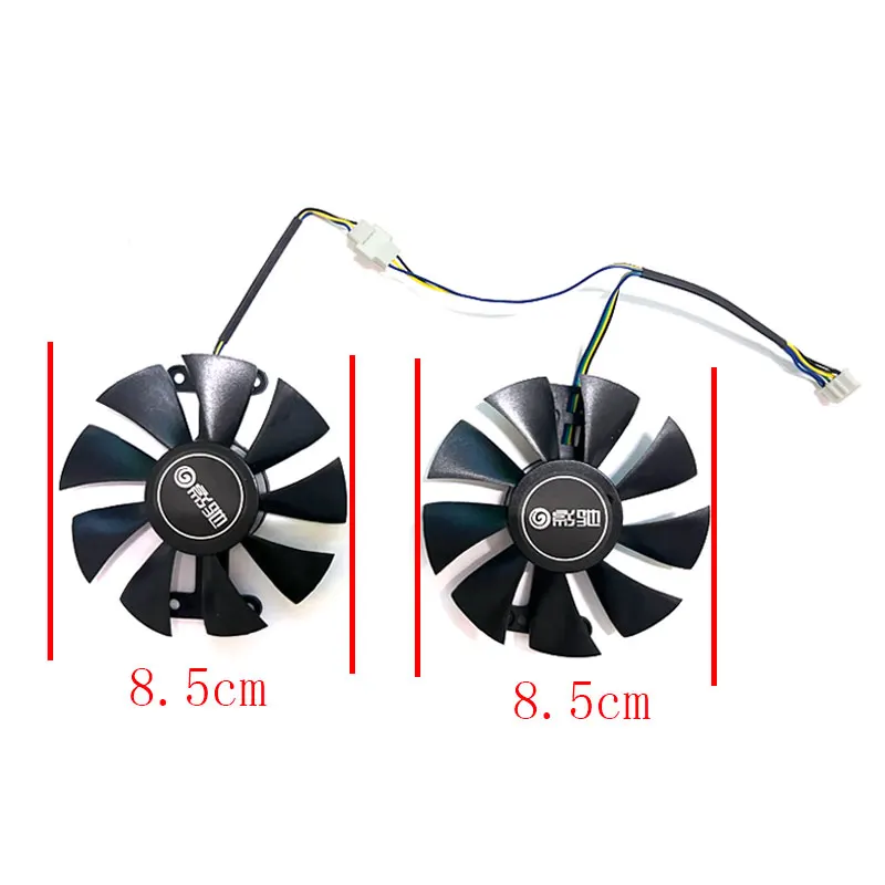 2 fans 85MM GALAX GTX1060 overseas version GTX950 960 black general/general graphics card cooling replacement fan GA91S2H