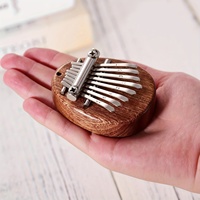 Mini Kalimba 8 Key Thumb Piano 1 Pack Water Drop Style Cute Instrument Portable Exquisite Gift Set for Kids