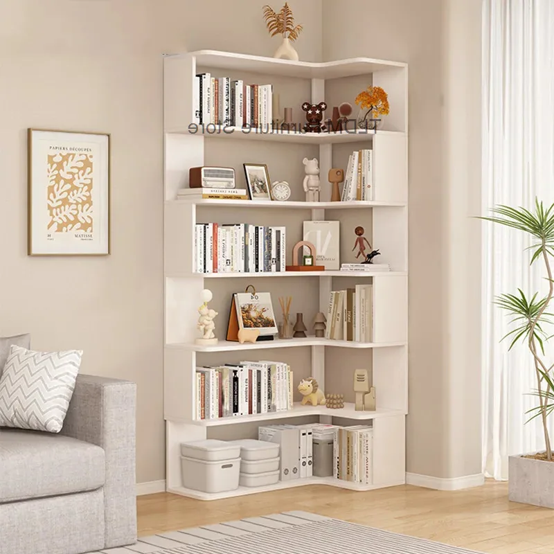 Book Prateleira Wooden Library Minimalist Furniture Bookcases Shelf Office European Vintage Decoration Home Aesthetic  Storage