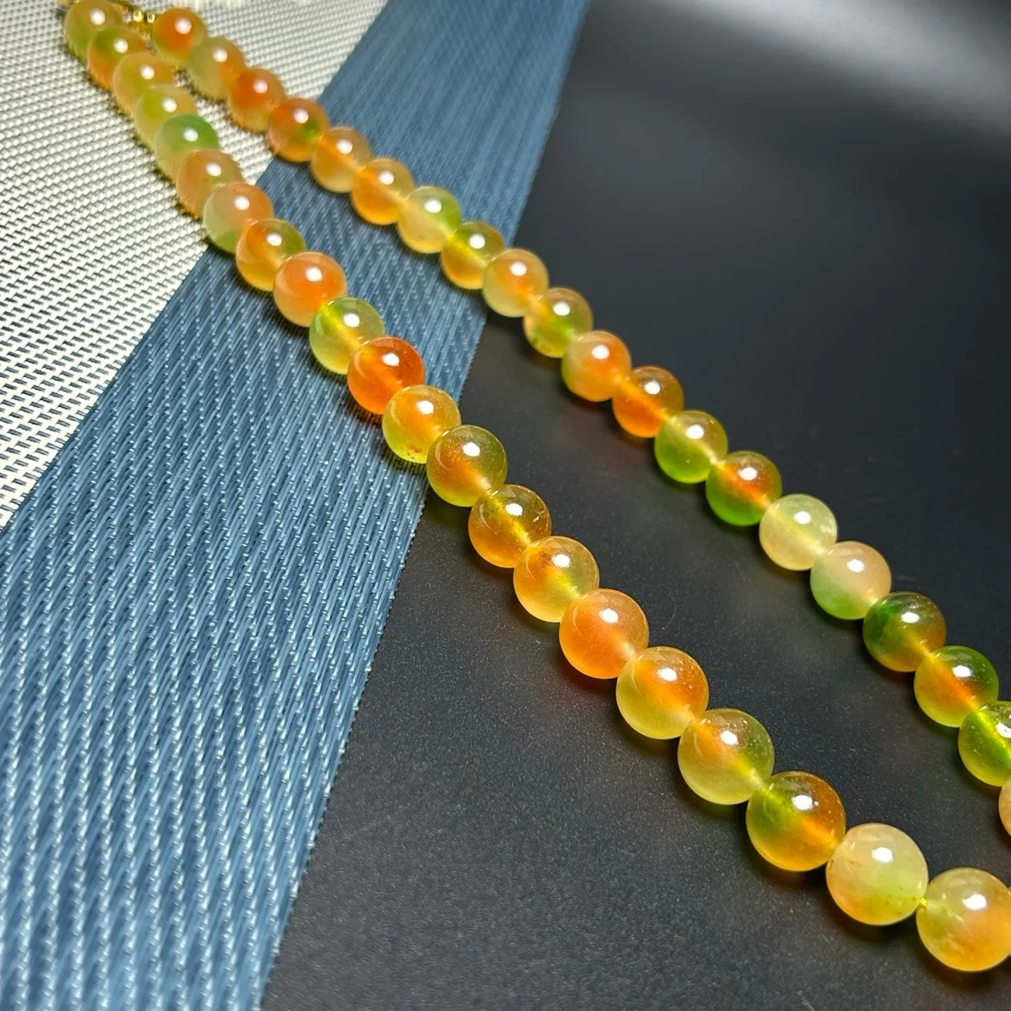 AAA Real Natural Round Ice yellow Burmese Beads Jade jadeite Necklaces Pendants