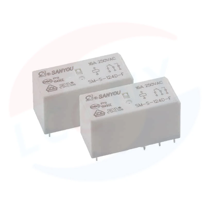 2Pcs/lot SANYOU Power relay SM-S-105D-F SM-S-112D-F SM-S-124D-F 8PIN 16A 5V 12VDC 24VDC Replaceable JQX HF115F 005 012 024 1ZS3