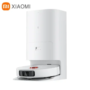 Xiaomi Mijia-掃除機と掃除機ロボット,アプリケーション制御,モップ,乾燥ベース,集塵,4000Pa, 2024