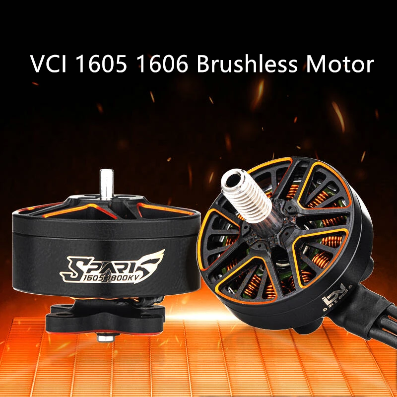 

Оригинальный 4 шт. VCI SPARK 1605 1606 гоночный бесщеточный двигатель для FPV дронов