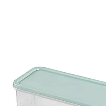 حاويات تخزين المواد الغذائية البلاستيكية محكمة الغلق مع أغطية لمنظم مخزن المطبخ صندوق مستطيل طويل لخضروات المعكرونة والحبوب