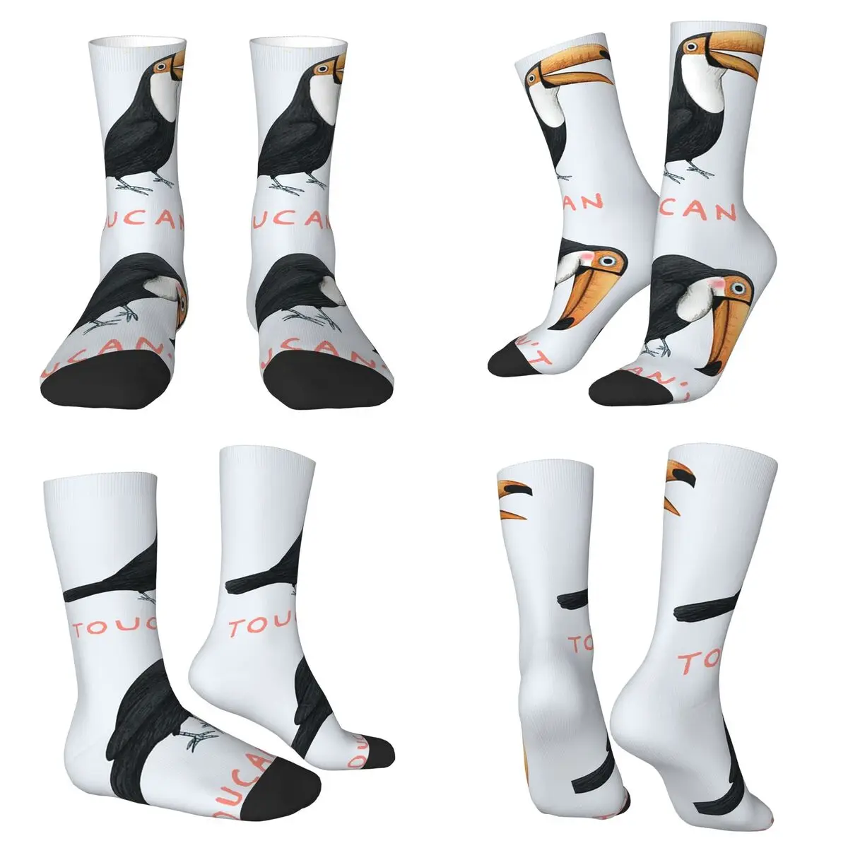 

Носки Toucan Toucan't, чулки высокого качества в стиле Харадзюку, всесезонные длинные носки, аксессуары для мужчин и женщин, подарок на день рождения