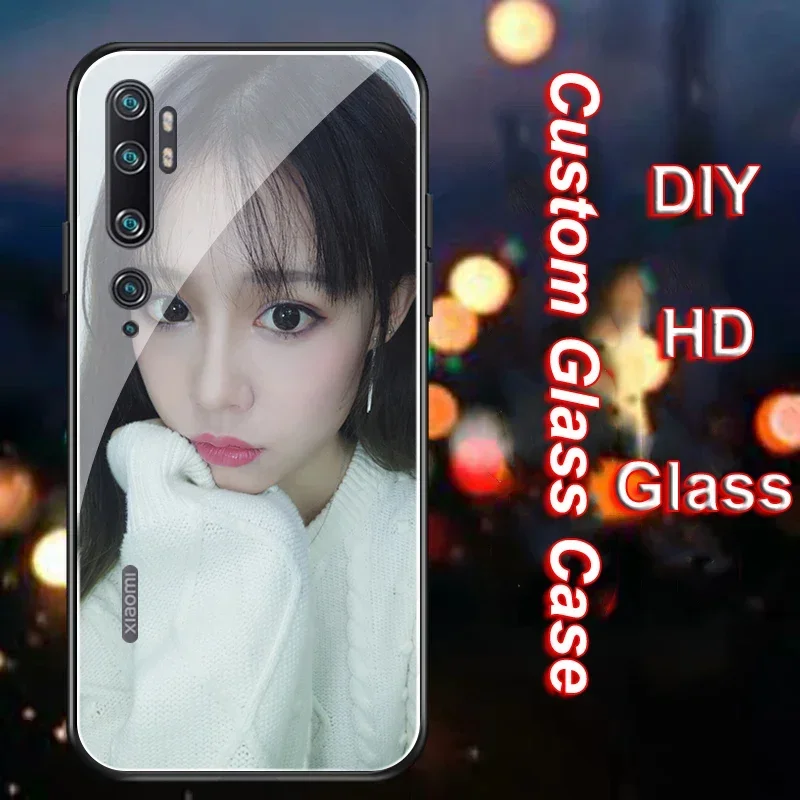 Tempered Glass Case for Xiaomi Mi 14 13 12T 12S Pro Ultra 12 Redmi Note 11S 10S 10T 11i 12 Lite 9T Mix 4 Custom DIY Photo Cover