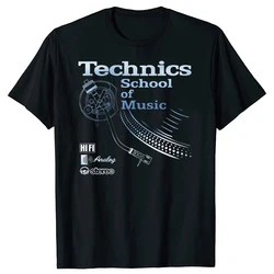 オルチャン-男性用TechnicsスクールTシャツ,コットンTシャツ,半袖ラウンドネックTシャツ,カジュアルトップ,XS-XLブランド,ギフト