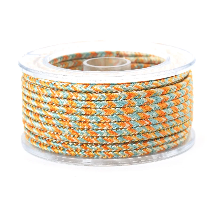 اليدوية المنسوجة حبل ملون لصنع المجوهرات 20 متر لكل لفة عالية الجودة دائم سوار ذاتي الصنع قلادة خلخال بالجملة