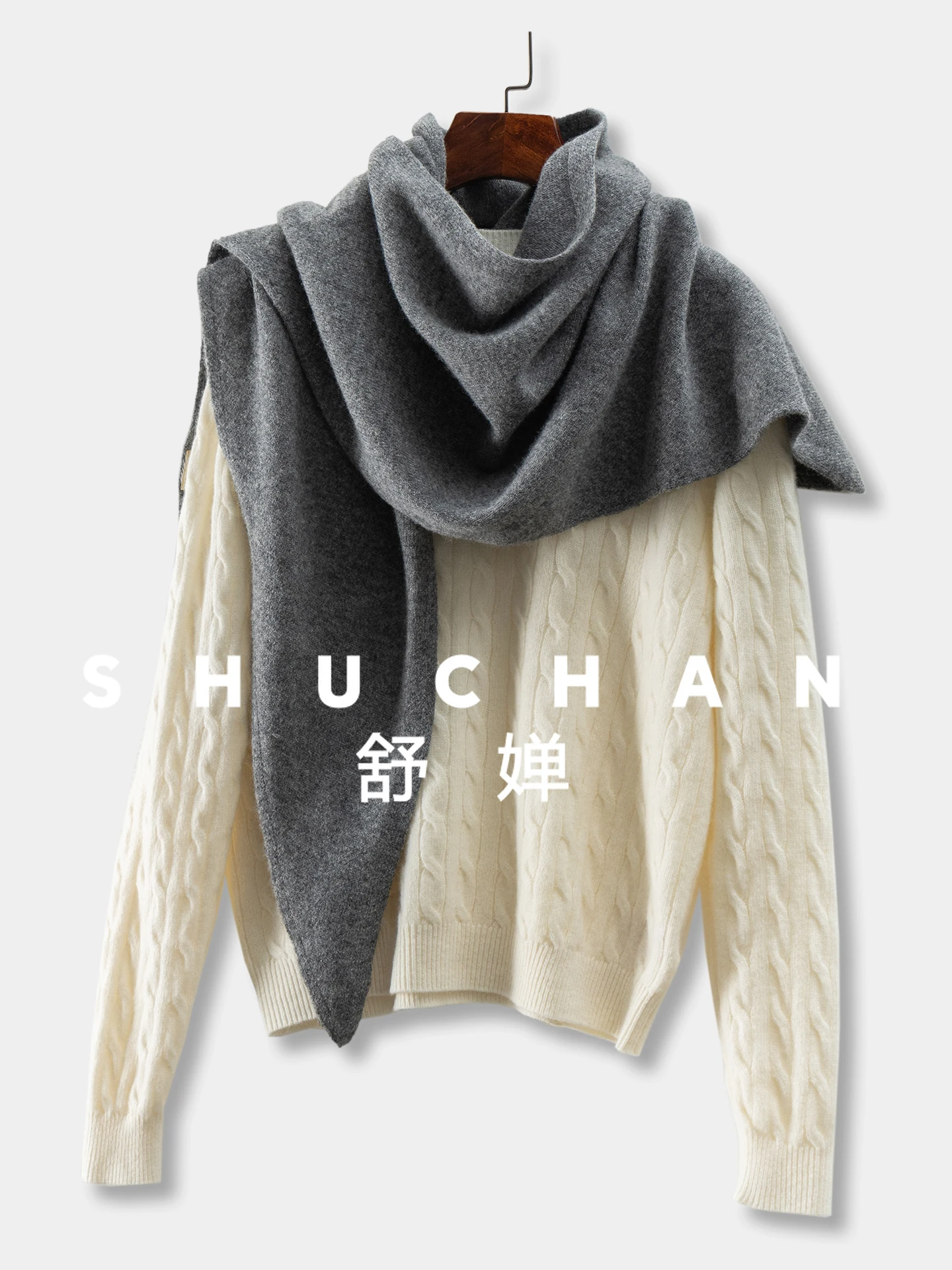 

Warm Luxury 100 Wool Triangular Scarf Shawl 03J1 Luxury Scarf Women Designers Designer Clothes Women Luxury