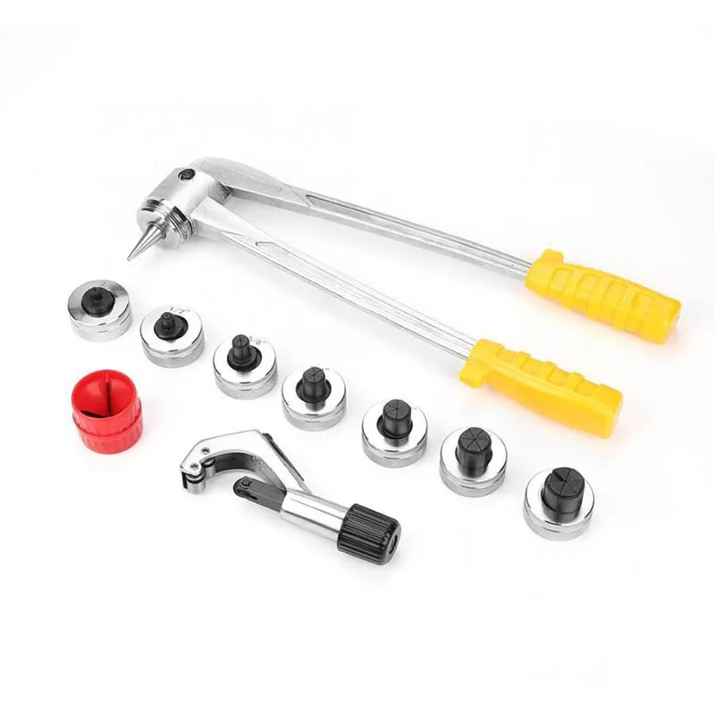 Expansor de tubo hidráulico, Kit de herramientas de expansor de 7 palancas, herramienta HVAC con estuche