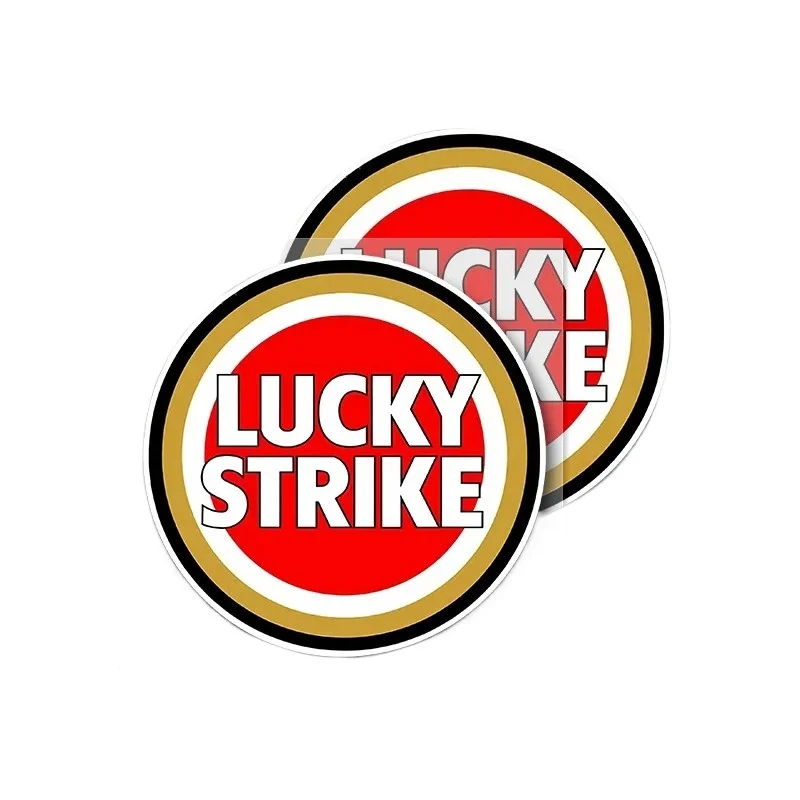 Custom OEM Vinyl Car Sticker Creative Lucky Strike Decal for Motorcycle Bumper Trunk Laptop Window