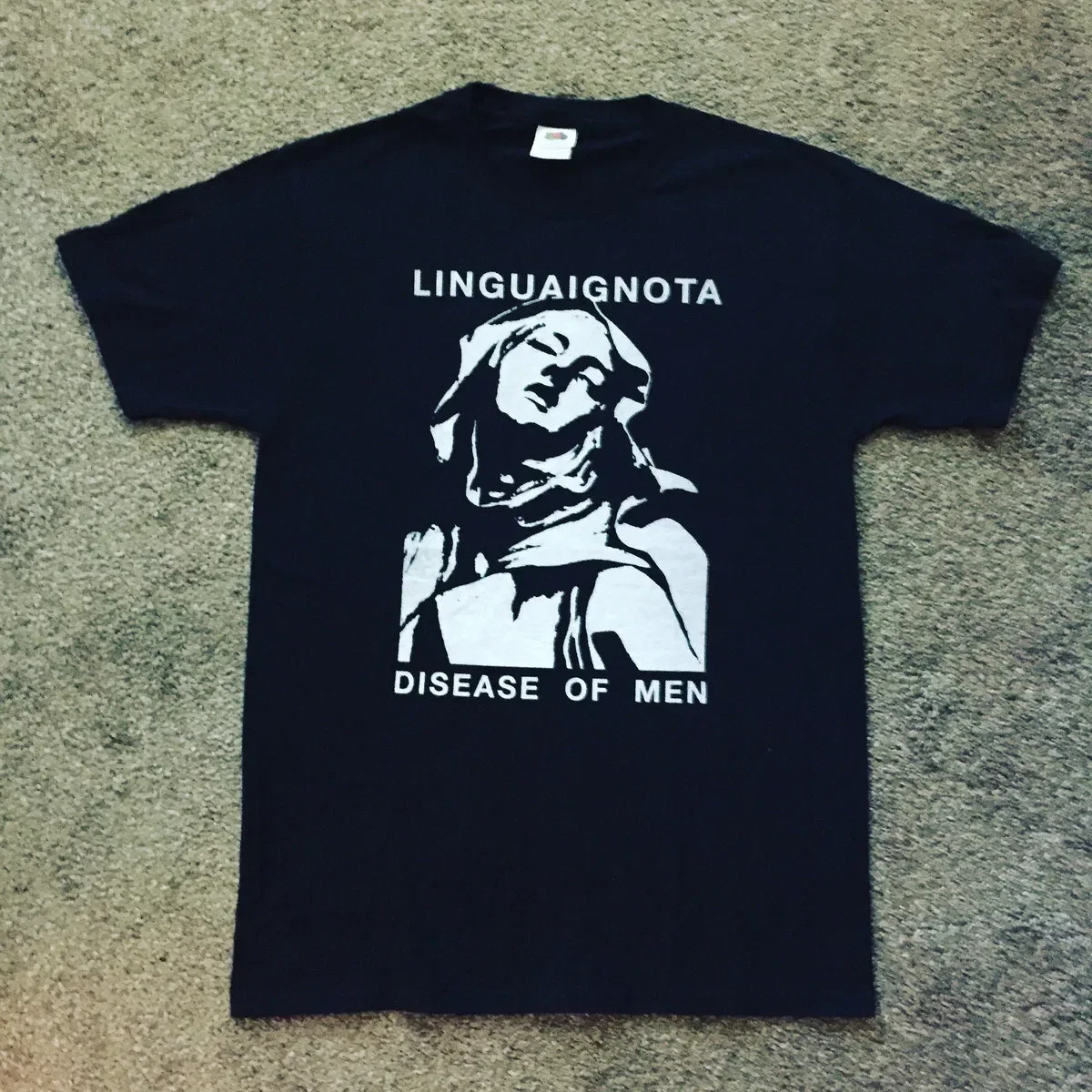 Disease Of Men Lingua Ignota Black T-Shirt Cotton Full Size