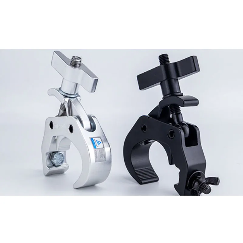 2Inch Tube Clamps 50kg Loading Aluminum Alloy Lighting Clamp/Hook for Stage Lights (PAR Cans, Beam Lights)