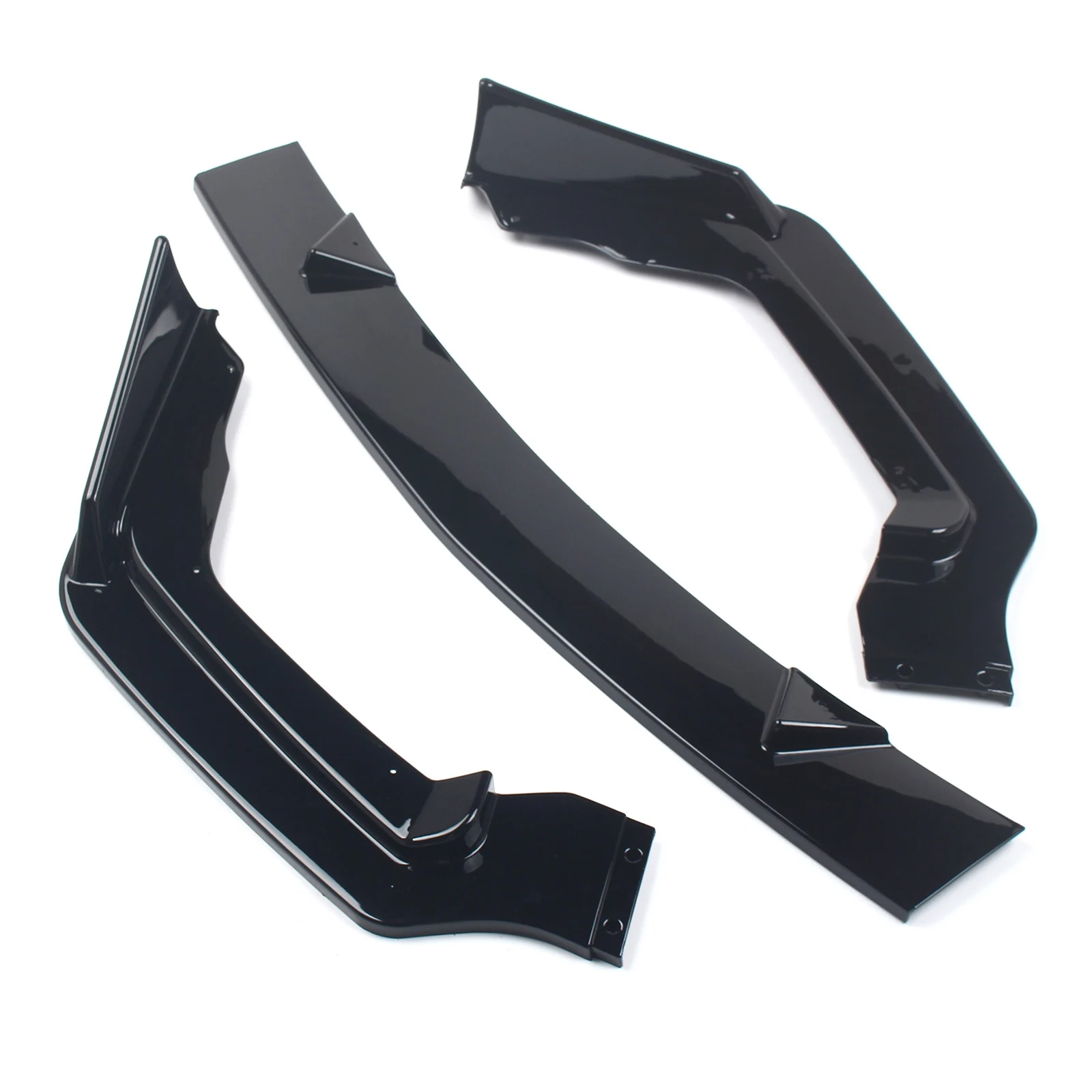 

For INFINITI Q50 2014-2017 2016 2015 PAINT GLOSS BLACK FRONT BUMPER SPLITTER SPOILER LIP