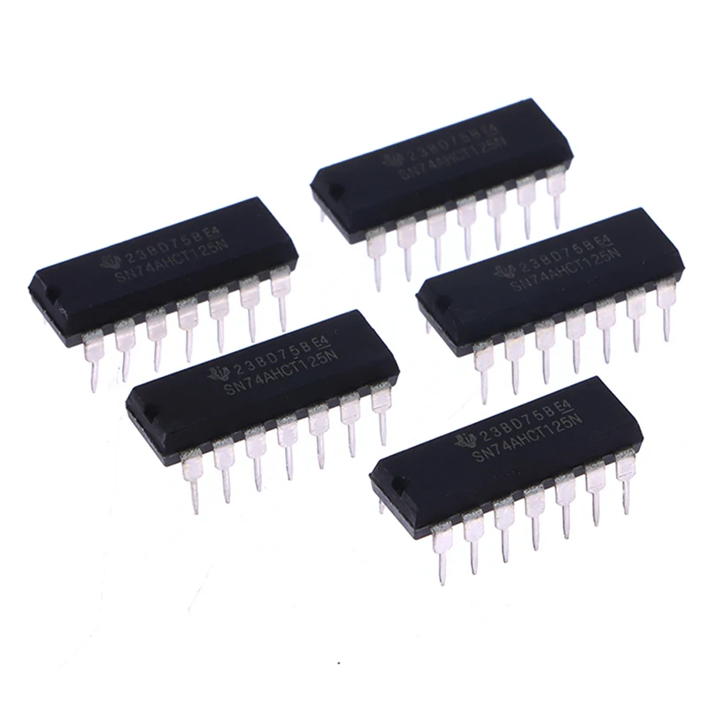 5pcs New 5pcs/lot SN74AHCT125N 74AHCT125 74AHCT125N In-line DIP-14 Logic Chip