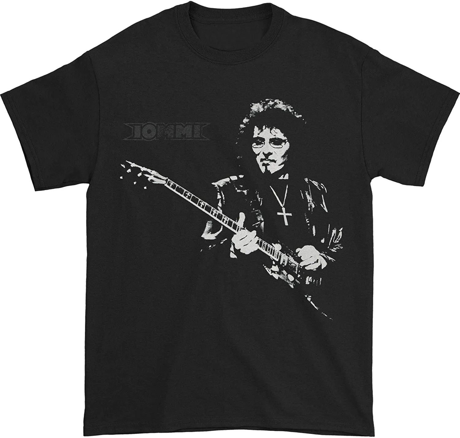 Vintage Tony Iommi Star For Fans Heavy Cotton Black All Size Unisex Shirt M578