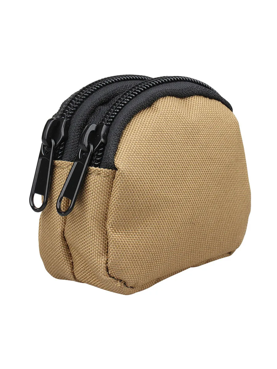 

Canvas Bluetooth Headset Bag Portable Coin Purse Key Bag Slingshot Steel Ball Bag Wearable Belt Small Belt Bag