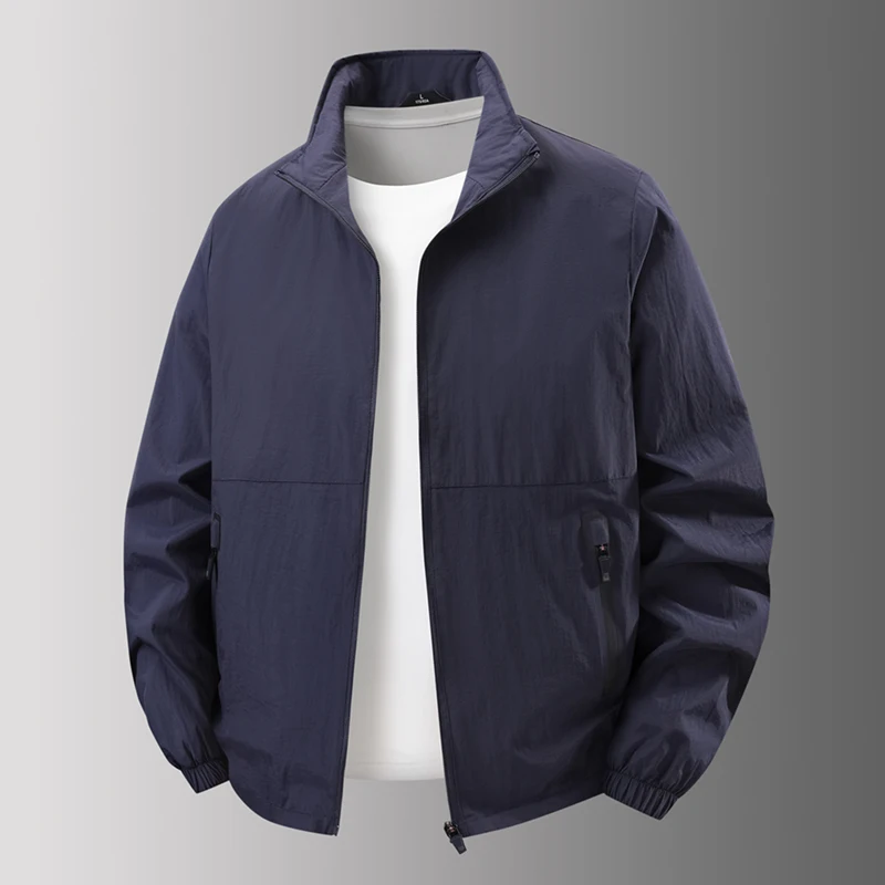 2026 Autumn Men's Button-Up Jacket - Fashionable, Casual, Versatile and Windproof Coat