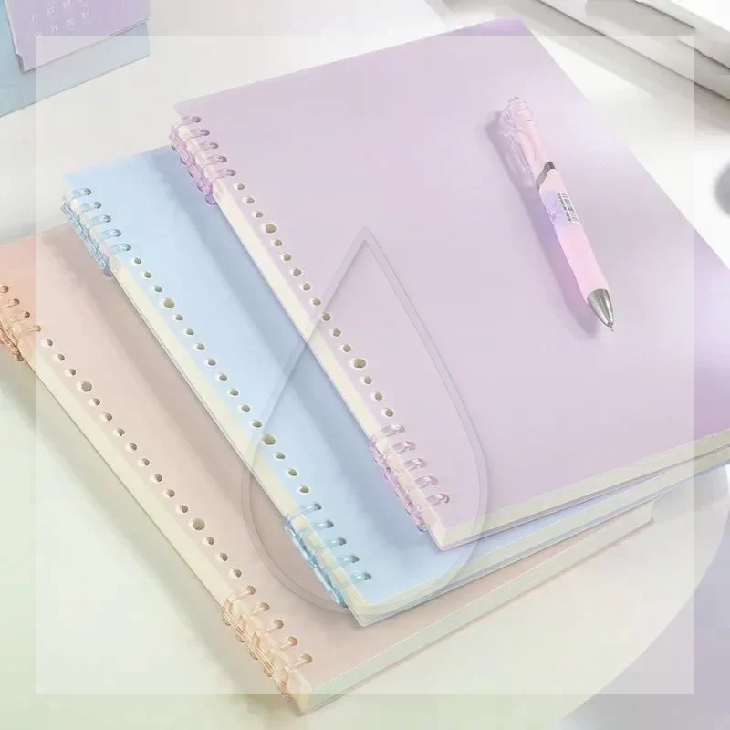 Morandi Color A5 Loose-Leaf Notebook Set with Sticker Dividers for School Office Journal Stationery Gift