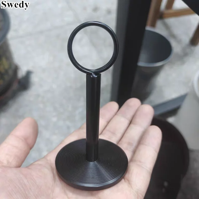 5 Pieces Stainless Steel Table Number Seating Stand Sturdy Anti-Slip Base Restaurant Menu Holder Stand Place Card Holder Clip