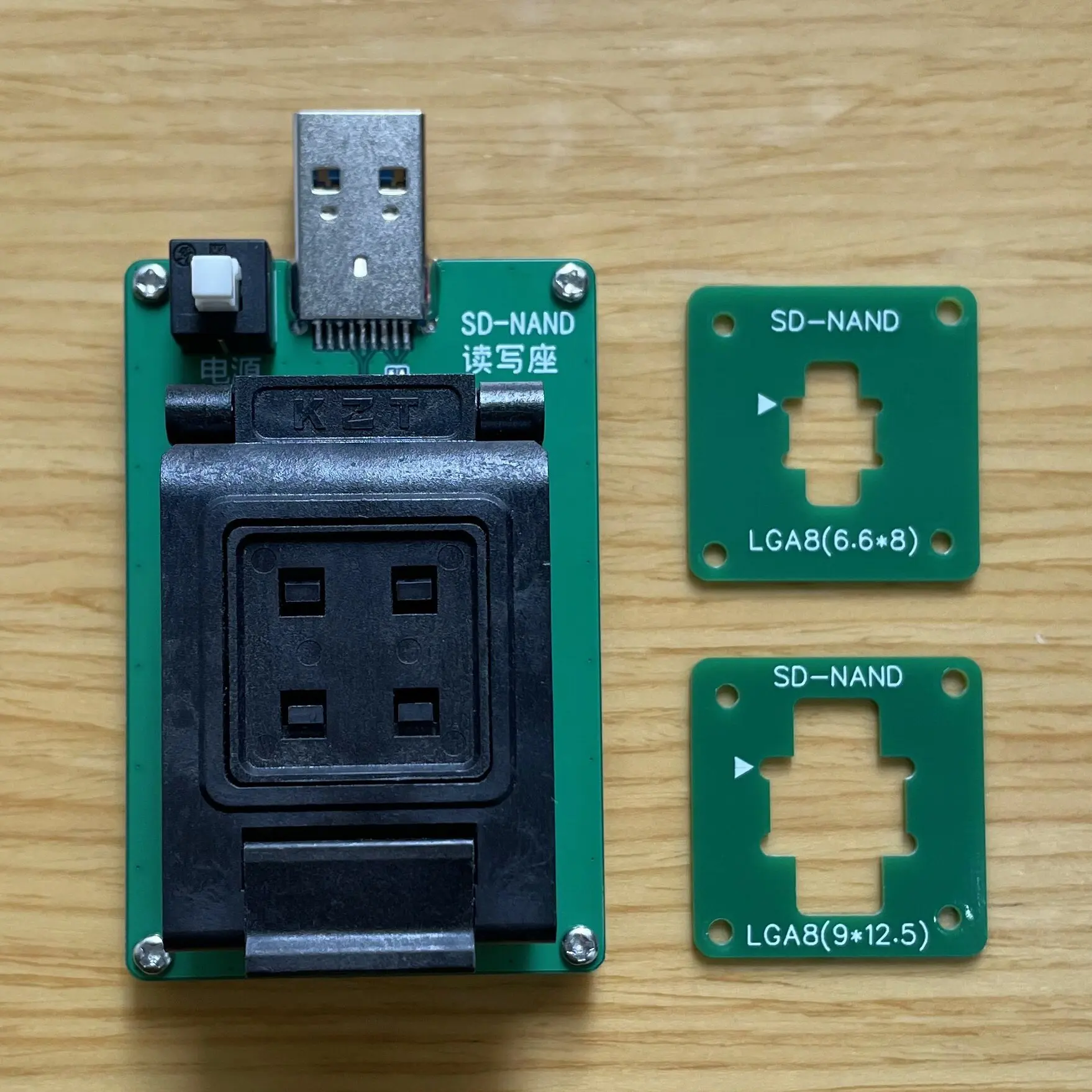 SDNAND Test Socket to USB SDNAND Burning Socket to USB LGA8 to USB Card Reader Writer