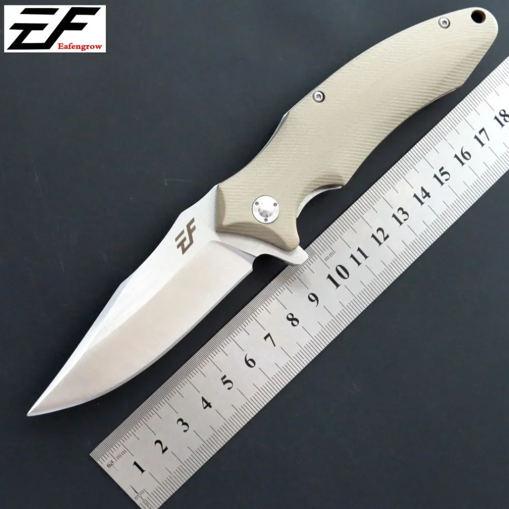 

New Eafengrow Ef339 Folding Knife D2 Steel Blade +G10 Handle Outdoor Camping Hunting Survival Outdoor Edc Tool Knife