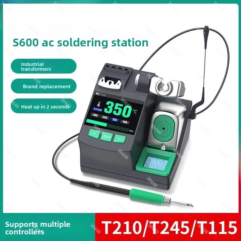 S600 Precision Soldering Station Kit For C210 C245 C115 Handle AC Transformer 2S Fast Heating Lead-free Rework Station