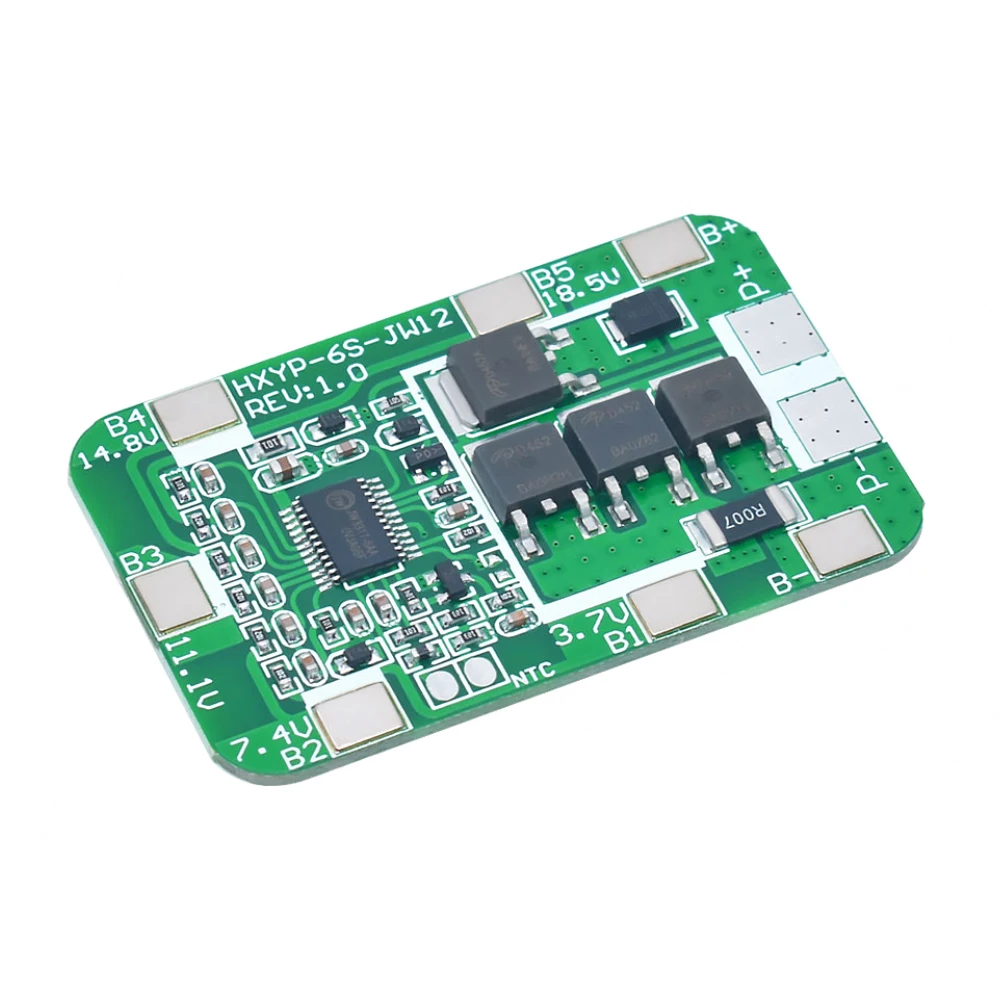 6S 15A/25A 24V 25.2V PCB BMS Protection Board For 6 Pack 18650 Li-ion Lithium Battery Cell Module New Arrival