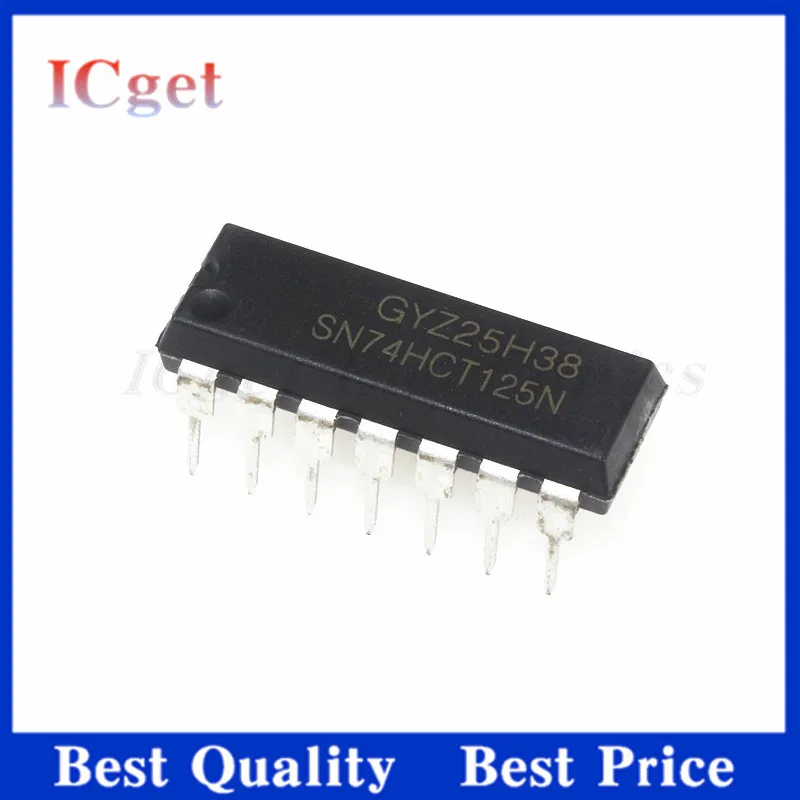 10pcs New SN74HCT125N 74HCT125 74HCT125N SN74AHCT125N DIP-14