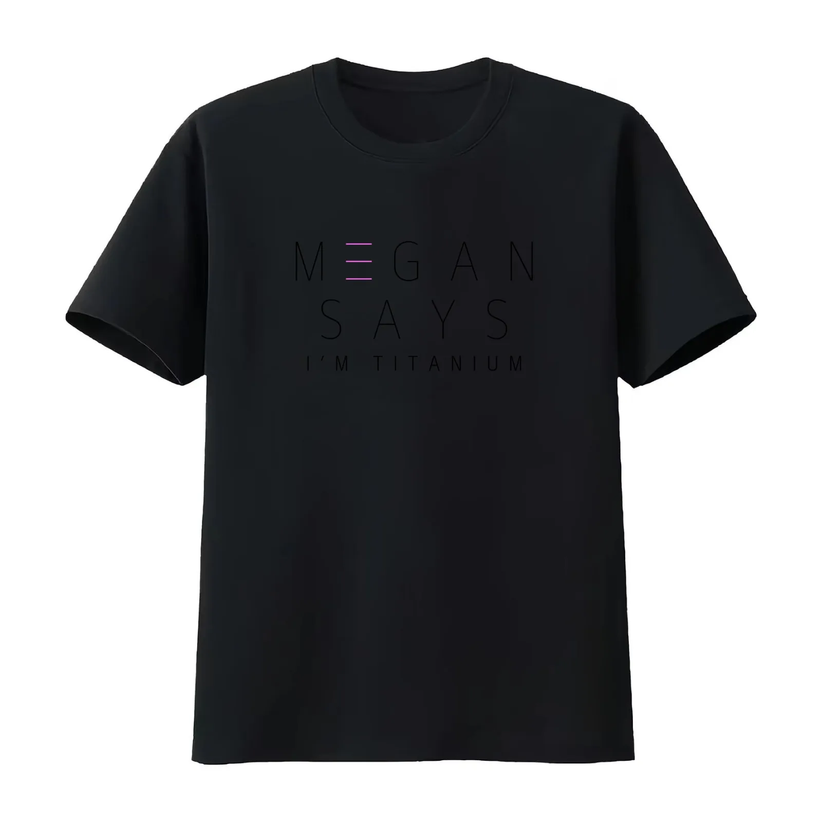 MEGAN LULLABY T-Shirt Summer Casual Cotton Tee Oversized Streetwear Tops Vintage Graphic Print Loose Fit Short Sleeve