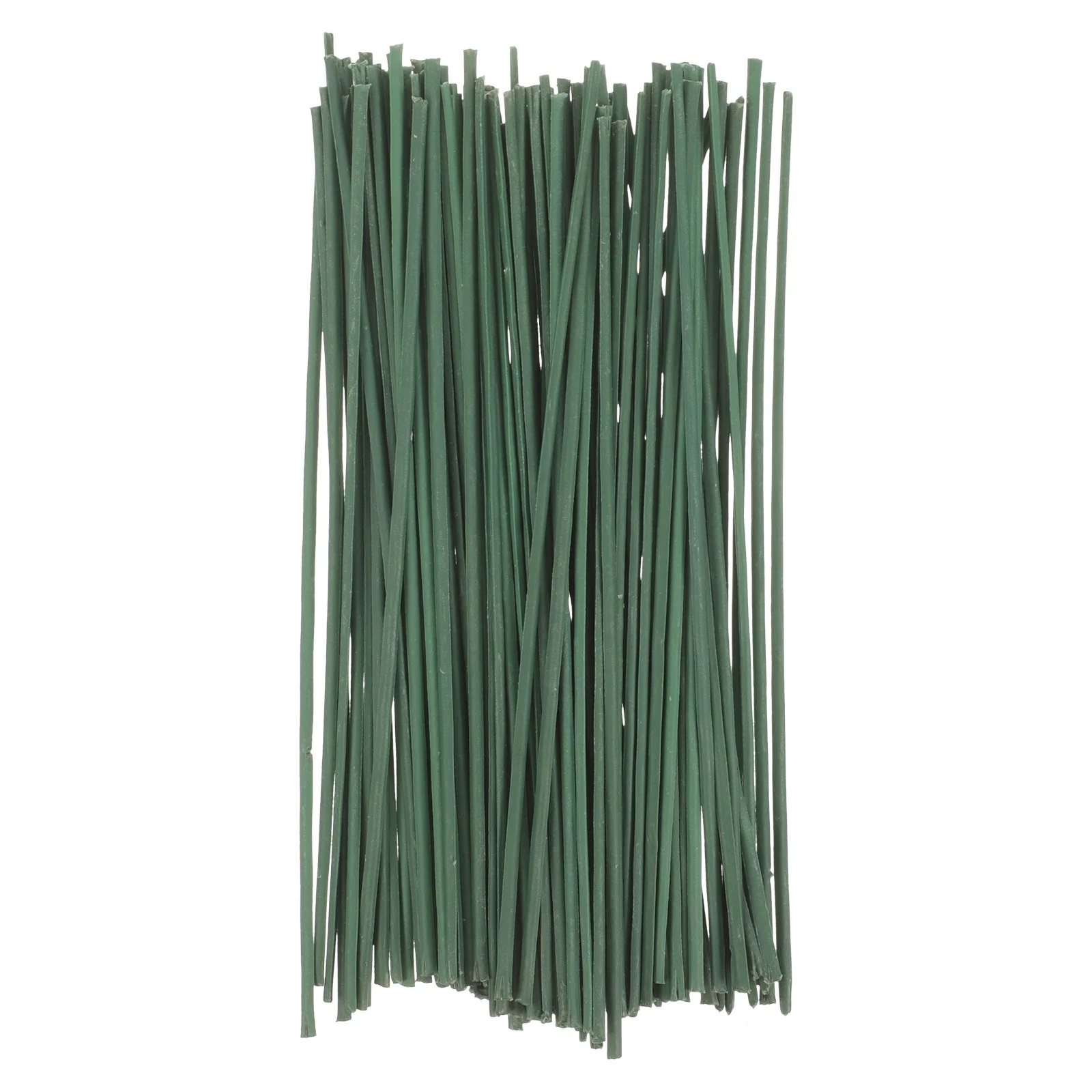 15 cm 100 pezzi stelo di fiore in filo verde scuro materiale floreale artificiale per forniture di composizioni floreali decorative fatte a mano fai-da-te