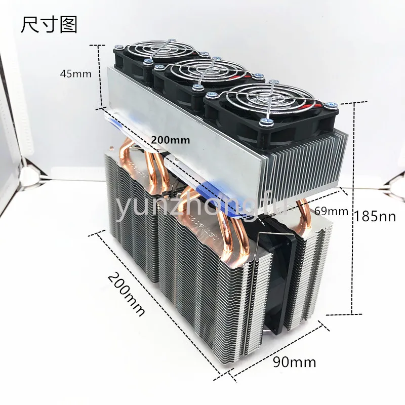 DIY refrigerator semiconductor refrigeration chip high power small refrigerator incubator cooling climbing pet box air condition