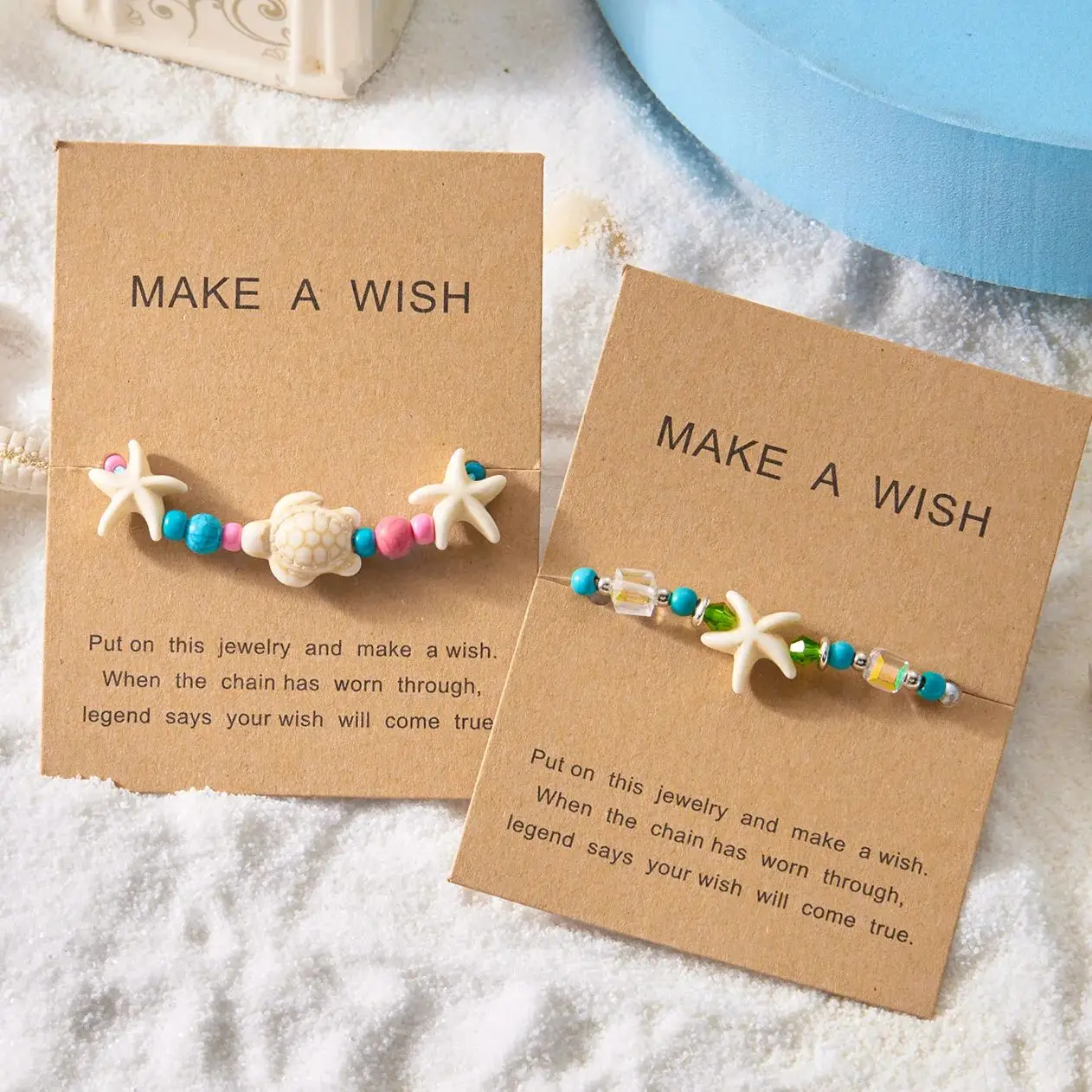 الكلاسيكية اليدوية نجم البحر السلاحف أساور للنساء البوهيمي مطرز حبل مضفر قابل للتعديل سوار الصداقة الشاطئ المجوهرات