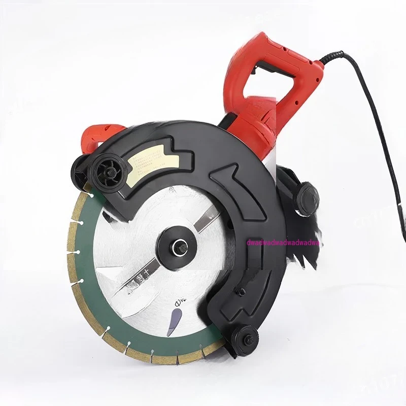 16 ″ Wall Slotting Machine Handheld Concrete Stone Road Cutting Machine 3500W Dustless Hydropower Slot Multi-angle Circular Saw