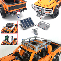 Fit for Pickups F-150 Raptor 42126 Bricks Set Car MOC Trailer Hitch Crane Platform Cover Modified Building Blocks DIY Toys Gifts