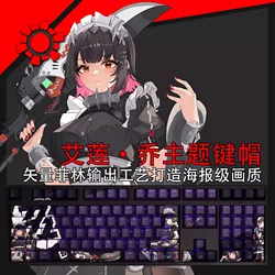 108 Keys/set Zenless Zone Zero Ellen Joe Keycap PBT Backlit Keycaps Cartoon Anime Gaming Key Caps For ANSI 61 87 104 Keyboards