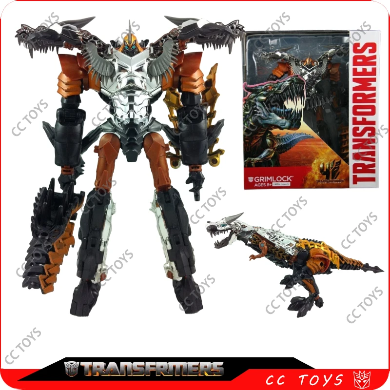 In stock Transformers 4: Age of Extinction Leader Class Grimlock Anime Toys Action Figure Gifts Hobbies