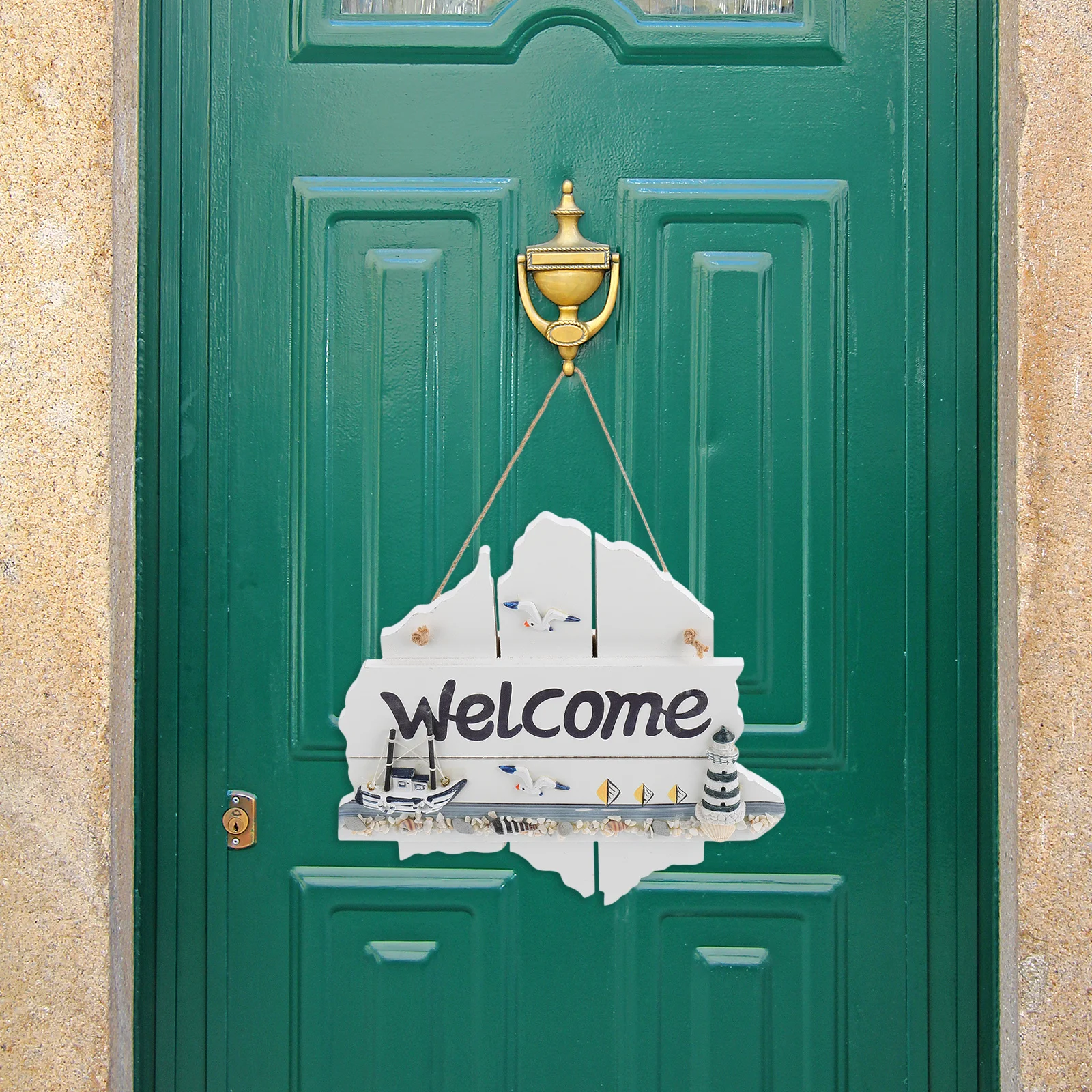 

Welcome Hanging Tag Pendant Creative Hanging Decor Sign for Stores Office Hotel Restaurant Door Decor