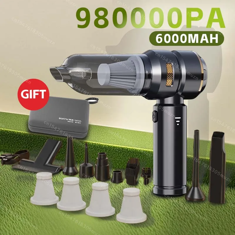 Car Vacuum Cleaner High Power Portable Handheld Wireless Brushless Motor Cleaning Machine Powerful Air Duster for Home Appliance